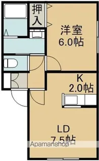 オークヴィラ中道【1階】の間取り